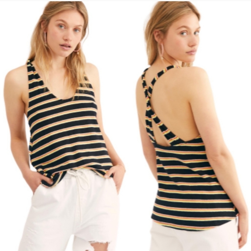 FREE PEOPLE We The Free Lost At Sea Tank Top, Size S